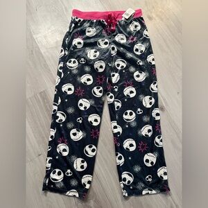 NEW Kohl's womens Pajama Bottoms - Black‎ and Pink Skull Print